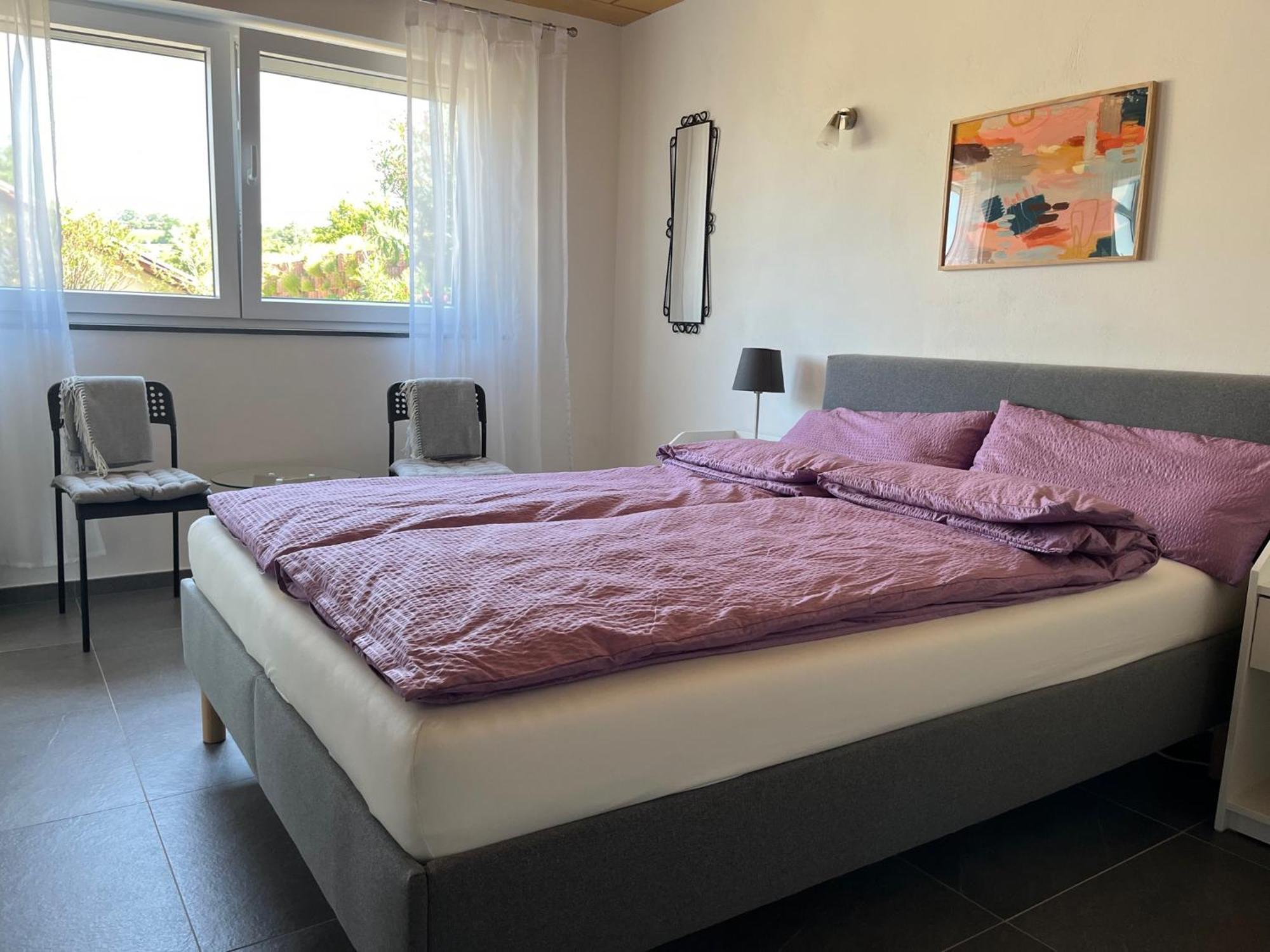 Apartment 100 Qm Im Weindorf - Balkon/Garage Aspisheim Eksteriør bilde